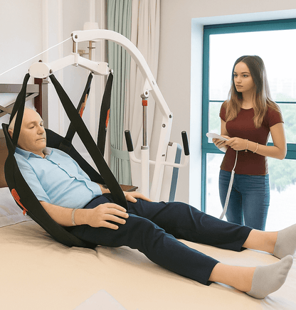 Electric Patient Lifter is a tool to help lift stroke patients - LifeAid