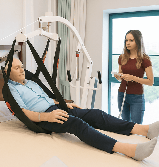 Electric Patient Lifter is a tool to help lift stroke patients - LifeAid