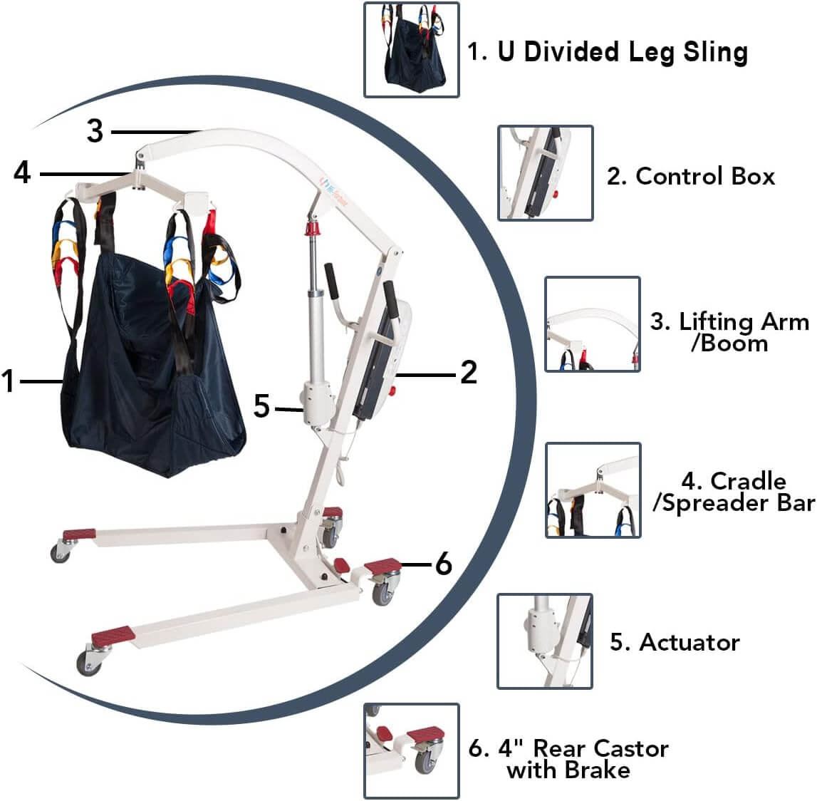 Electric Patient Lifter is a tool to help lift stroke patients - LifeAid